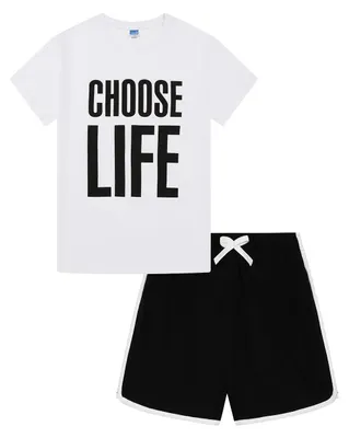 Imagen del producto de ThePyjamaFactory, pijama para mujer, confeccionado en algodón, manga corta, color blanco, talla 12