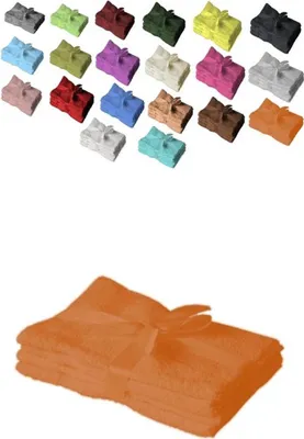 Produktbild von 12 x  Gästetuch 500 g/m²  30 x 50 cm Terrakotta