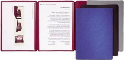 Image de Classeur A4 - À rabats sur trois côtés - Motif « vagues bleues » - Format A4