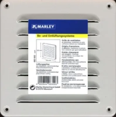 Produktbild von Marley Lüftungsgitter 155 x 155 mm, Aluminium, weiß