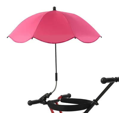 Produktbild von Tragbarer Stuhlschirm mit Klemme für Terrasse und Kinderwagen – Rosenrot