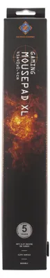 Produktbild von Deltaco GAM-063, Schwarz, Einfarbig, Stoff, Gummi, Anti-Rutsch-Basis, Gaming-Mauspad