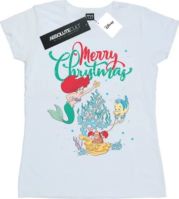 Produktbild von Disney - "Merry Christmas" T-Shirt für Damen BI48203 (XL) (Weiß)