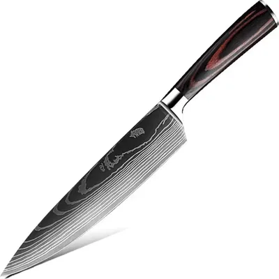 Obrázek produktu pro Kuchyňský nůž BL-38111 - Chef v černé a hnědé barvě KP38111