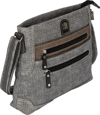 Produktbild von Damen Tasche Schultertasche Henkeltasche Handtasche Leder Optik GRAU (15100)