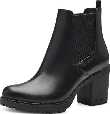 Produktbild von MARCO TOZZI Damen Stiefelette Chelsea Boot Plateau Blockabsatz 2-25414-41, Größe:36 EU, Farbe:Schwarz