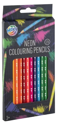 Produktbild von Kreative Bastelgruppe Buntstifte Neon, 12 Stk.