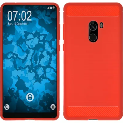 Produktbild von PhoneNatic Case kompatibel mit Xiaomi Mi Mix 2 - rot Silikon Hülle Ultimate Cover