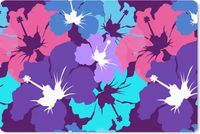 Produktbild von MuchoWow® Schreibtischunterlage Tropisch - Blumen - Hawaii - Muster 60x40 cm - XXL Mauspad - Großes Mauspad