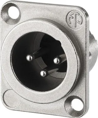 Produktbild von MONACOR NC-3MDLX NEUTRIK-XLR-Einbaustecker, 3-polig