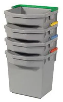 Immagine prodotto di Secchio Numatic grigio con manico giallo (5 litri)