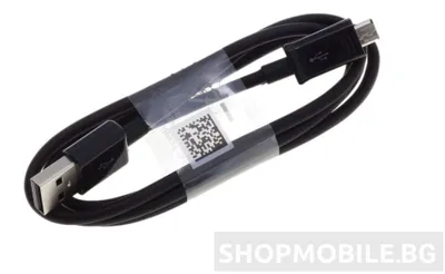 Image de Câble de données microUSB Samsung d'origine 1.5m/ECBDU4EBE, Noir
