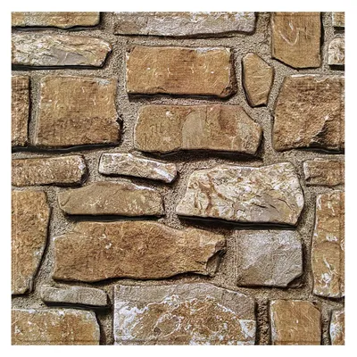 Produktbild von Wandpaneel Steinoptik 3D Selbstklebend - 30 x 30 cm - 10 Stück - PVC wasserdicht - Wandverkleidung Steinwand Effekt