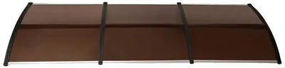 Image de Avant-toit, imperméable, résistant aux UV, couleur marron et noir