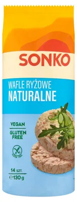Produktbild von Sonko Reiswaffeln Natur 130 g (14 Stück), glutenfrei