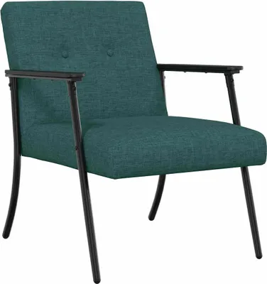 Zdjęcie produktu dla vidaXL Fotel ciemnozielony materiał