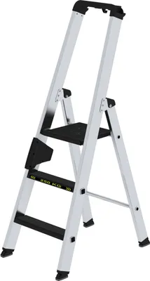 Produktbild von Stufen-Stehleiter 250 kg einseitig begehbar mit clip-step R13 3 Stufen
