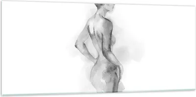 Produktbild von Bilder auf glas - Einteilig - Frau Körper Stück - 120x50cm - Glasbilder - Wandbilder - Bilder - zum Aufhängen bereit - Wanddekoration aus Glas - Glas Bilder - Wandbild auf Glas - GAB120x50-4995