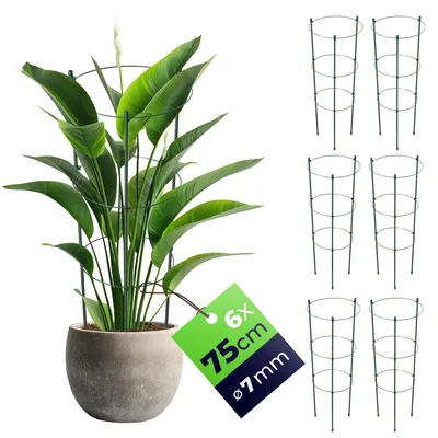 Image de KADAX Support de plantes en métal, 75 cm, 6 pièces