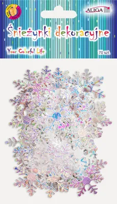 Immagine prodotto di Fiocchi di neve decorativi da 3 cm, 70 pezzi | GW-2426