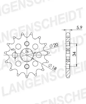 Obrázok produktu pre Supersprox Ritzel 428 - 13Z CST-264:13|grobverzahnt 18,0/20,0