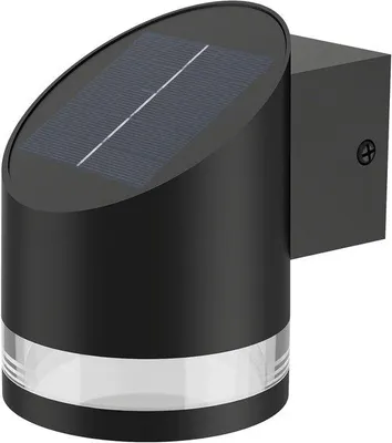 Obrázok produktu pre Solárna vonkajšia lampa 1,5 W, 2700 K, čierna, odolná voči poveternostným vplyvom, IP44