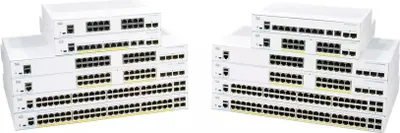 Produktbild von Cisco CBS250, Managed, L3, Gigabit Ethernet (10/100/1000), Rack-Einbau, Desktop