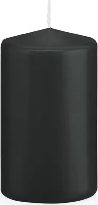 Produktbild von Stumpenkerzen Schwarz 100 x Ø 58 mm, 16 Stück, russarm, tropffrei
