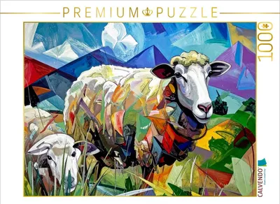 Produktbild von CALVENDO Puzzle Schaf | 1000 Teile Lege-Größe 64x48cm Foto-Puzzle für glückliche Stunden