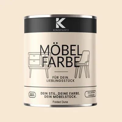 Produktbild von Kenzopaints 750ml Möbelfarbe Möbellack Buntlack Farbraum - Folded Dune
