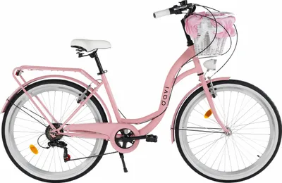 Produktbild von Damenfahrrad Davi Emma 26", 7 Gänge, 155-180 cm, Rosa/Schwarz