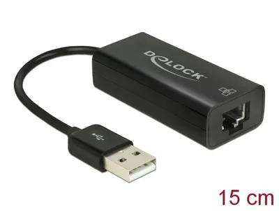 Produktbild von DeLOCK 62595, Kabelgebunden, USB, Ethernet, 100 Mbit/s