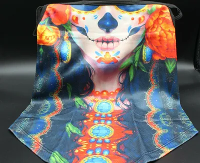 Produktbild von Tobheo Multifunktionstuch Uni Bandana Motorrad Halstuch Schlauchschal