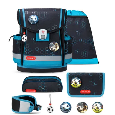 Produktbild von Classy Plus Kick the Ball Schulranzen Set 6-teilig mit extra Hüftgurt