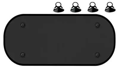 Produktbild von Auto Sonnenschutz für Heckscheibe 100×50 cm, faltbare Mesh-Blende mit UV- und Sichtschutz, mit 4 Saugnäpfen für einfache Montage