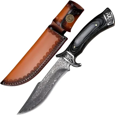 Obrázok produktu pre Outdoorový nôž EF-39474 - Pevná čepeľ s damaškovým vzorom KP39474