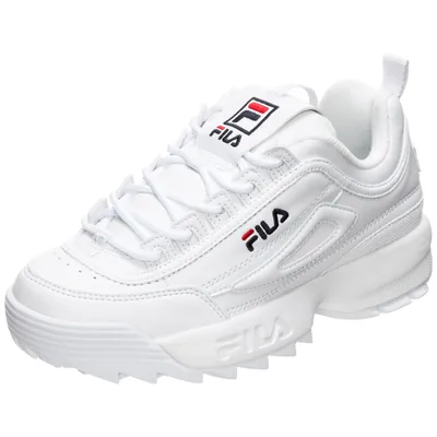 Produktbild von FILA Disruptor Low Weiß Damen-Sneaker 90´s Retro-Sneaker All-White, Größe:39 1/2