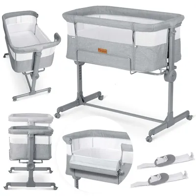 Productafbeelding van Opvouwbaar Babybed met Matras en Wielen