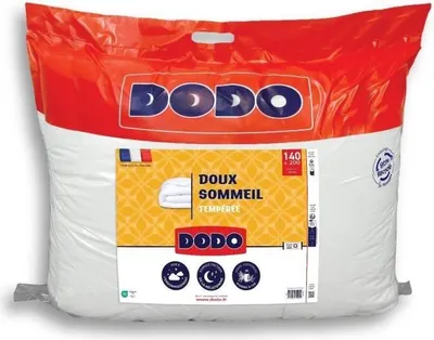 Image de Couette tempérée DODO DOUX SOMMEIL, 140 x 200 cm, 300 g/m², Blanc, Huiles essentielles arbre à thé