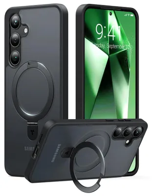 Produktbild von Torras – Ostand Series – Hülle mit Standfuß für Samsung Galaxy S24 Plus – schwarz