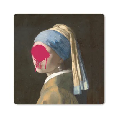 Produktbild von MuchoWow® Mauspad Mousepad Mädchen mit Perlenohrring - Vermeer - Kunst 20x20 cm - Mousepads - Maus Mat - Pad - Mausunterlage - Desk Mat - Bureauartikeln