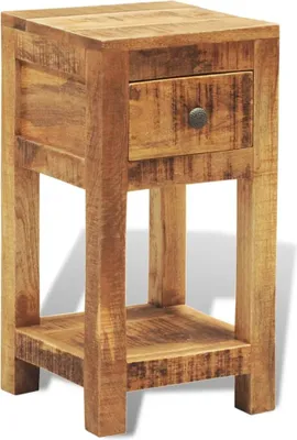 Produktbild von vidaXL Nachttisch mit 1 Schublade Massivholz Mango
