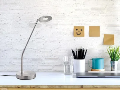 Produktbild von FISCHER & HONSEL Tischleuchte DENT BH 16x60 cm grau Tischlampe