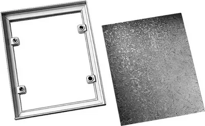 Produktbild von UPMANN Fliesenrahmen PVC 309x309 mm weiß - 80703