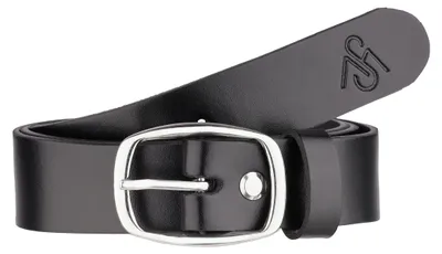 Produktbild von Merry Style Damen Gürtel Ledergürtel 3 cm Breit D41 (Schwarz-2/Runde Schnalle, 95cm)