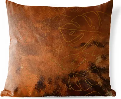 Produktbild von MuchoWow® Outdoor Kissen - Muster - Luxus - Gold - 45x45 cm - Wetterfest - Lounge Kissen - Fotokissen - Dekoratives Kissen