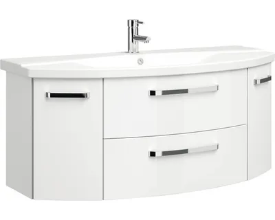 Obrázek produktu pro Koupelnová skříňka pod umyvadlo Pelipal Xpressline 4010 bílá vysoce lesklá 116,3 x 49,2 x 46 cm 4010.091218