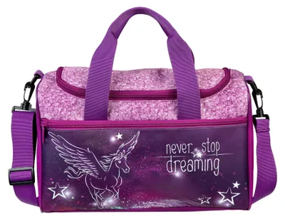 Produktbild von Sporttasche Kinder Mädchen, Pegasus Kindertasche Sport, Reisen & Freizeit