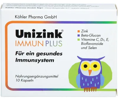 Obrázek produktu pro Unizink Immune Plus Kapsle pro zdravý imunitní systém, 10 kapslí