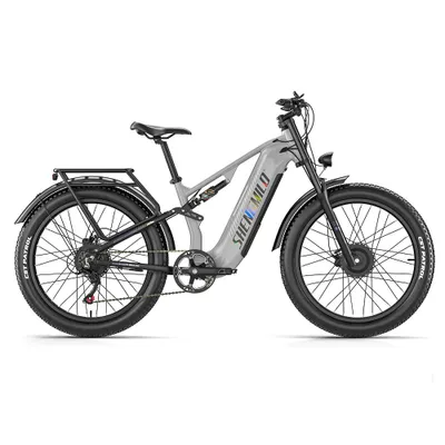 Produktbild von SHENGMMILO S600 PRO Das ultimative elektrische Fatbike,für Erwachsene ,48V25AH,35 kg,26 Zoll,Doppelmotor,80-90 km